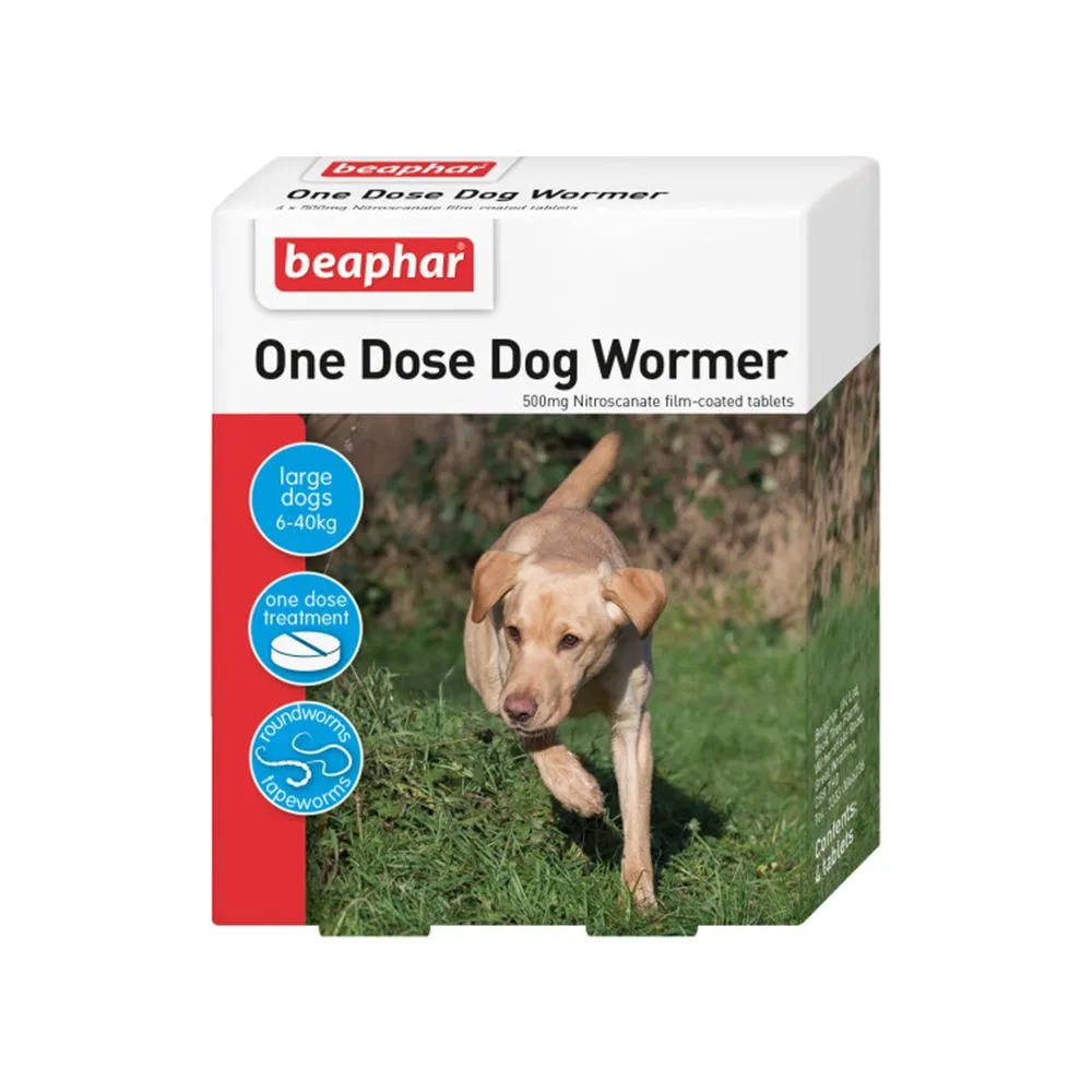 Beaphar One Dose Wormer For Large Dogs