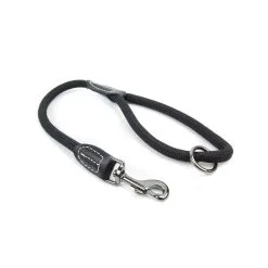 Great&Small Black Rope Mountain Lead With Leather