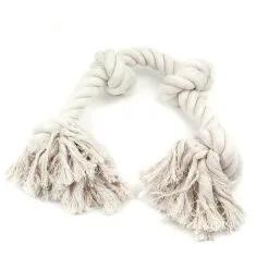 Great&Small Cotton Rope Bone With 4 Knots