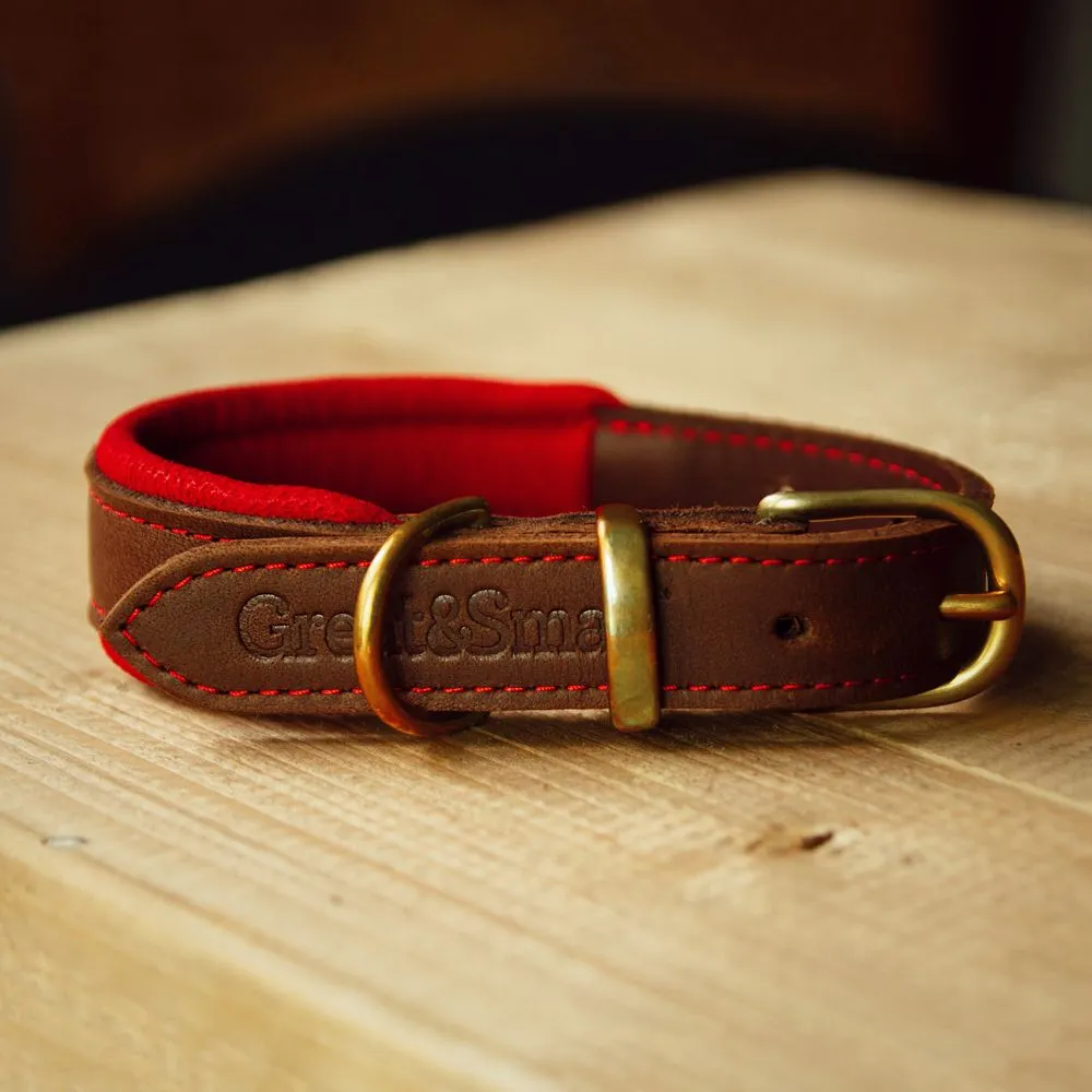 Hawkhurst Red Leather Collar