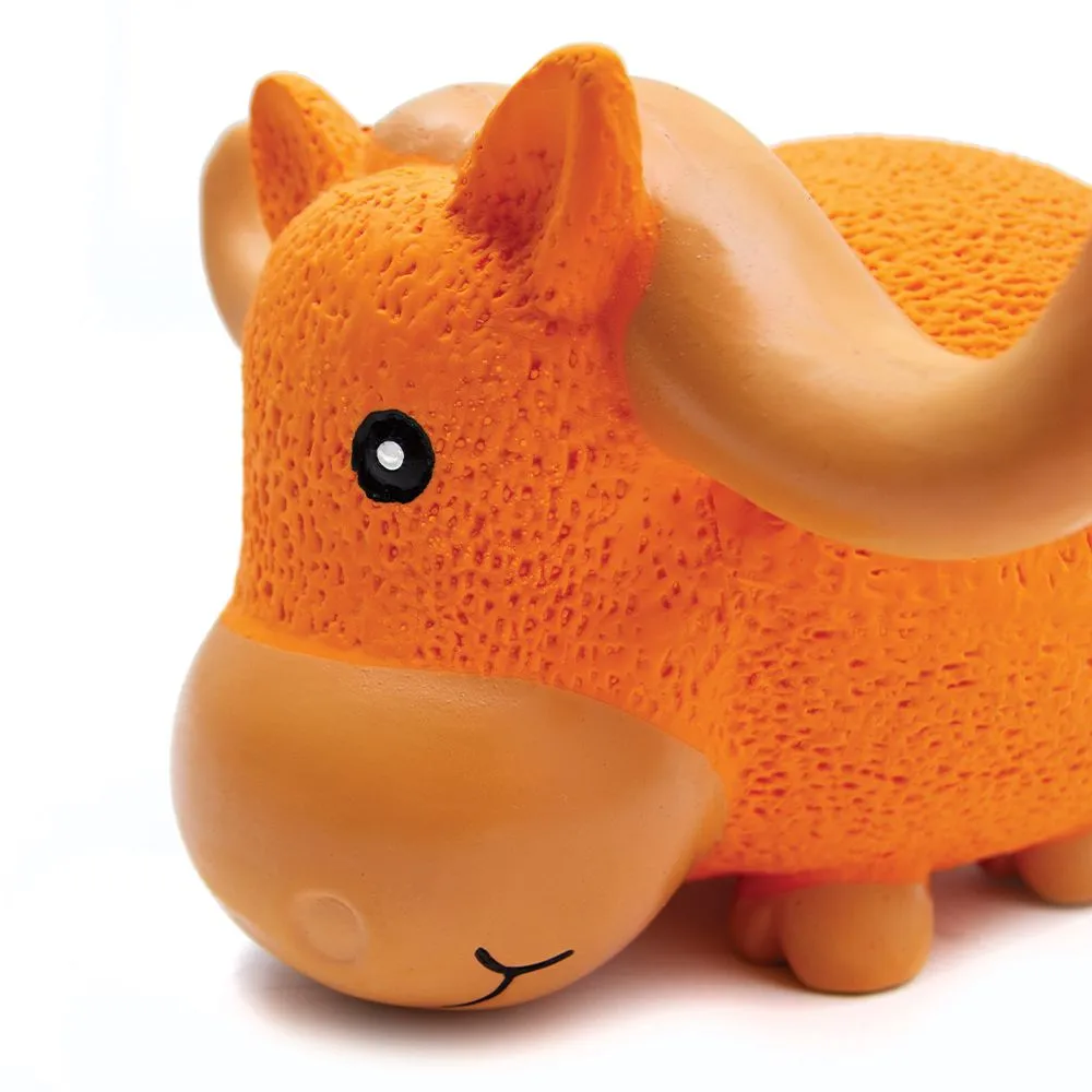 Great&Small Latex Grunting Bull With Horns - Image 2