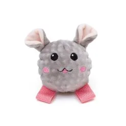 Great&Small Grey Plush Mouse & TPR Ball
