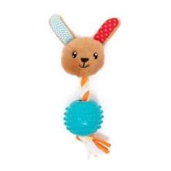 Great&Small Little&Lively Soft Rabbit Face With Rope & TPR Ball