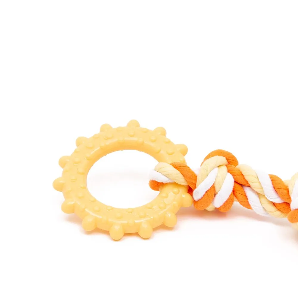 Great&Small Little&Lively TPR Sun Ring & Jersey Rope Toy - Image 2