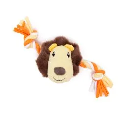 Great&Small Little&Lively Soft Lion Face & Jersey Rope Toy