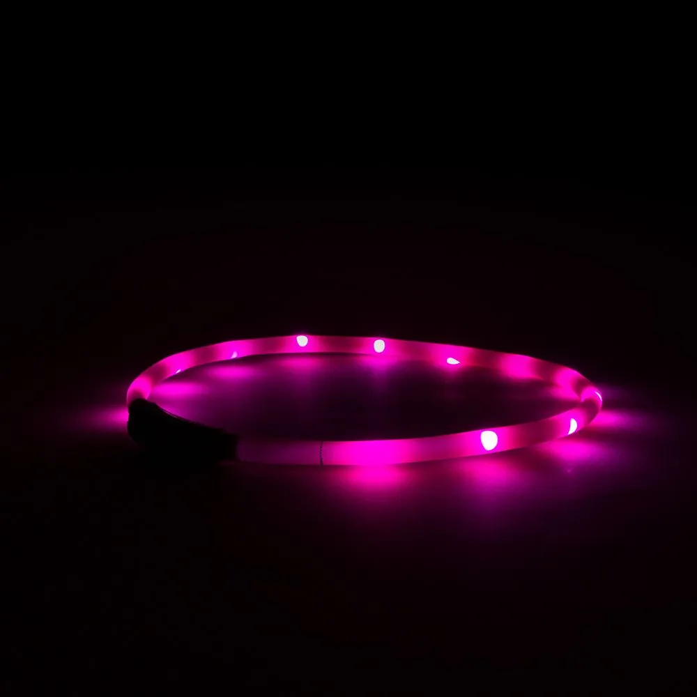 Great&Small Glow LED Rechargeable Collar Pink - Image 2