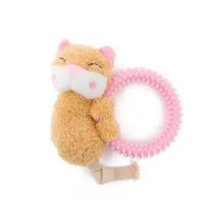 Great&Small Little&Lively Plush Cat With TPR Ring