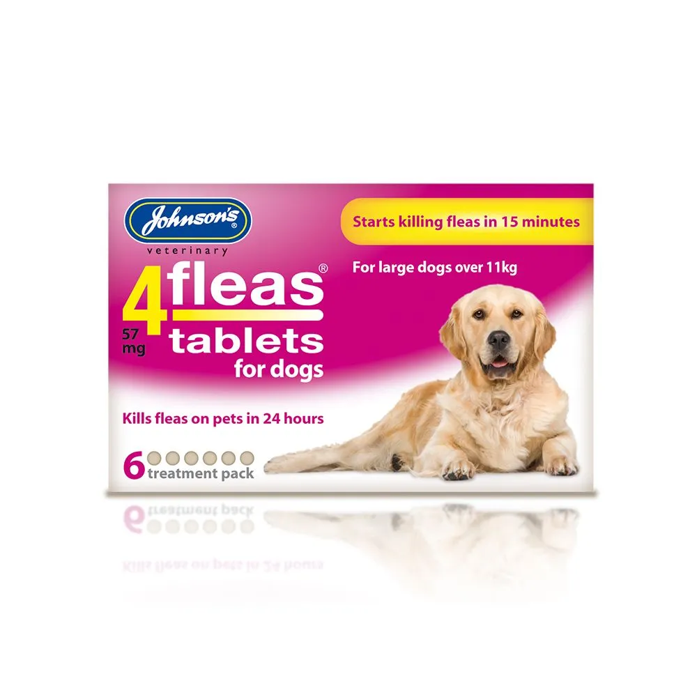 Johnson's 4Fleas Tablets Large Dogs 6 Treatment Pack - Image 2