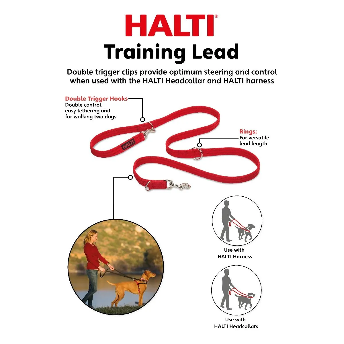Halti Training Lead Red Large - Image 4