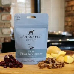 The Innocent Pet The Innocent Hound Sliced Duck Sausage With Cranberry