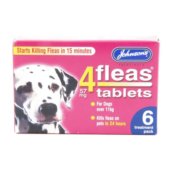 Johnson's 4Fleas Tablets Large Dogs 6 Treatment Pack