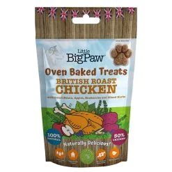 Little Big Paw Oven Baked British Roast Chicken Dog Treats 130g