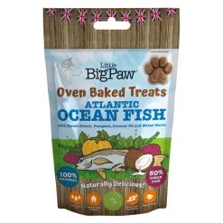 Little Big Paw Oven Baked Atlantic Ocean Fish Dog Treats 130g