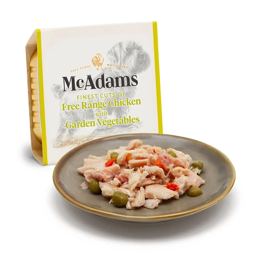 McAdams Free Range Chicken & Garden Vegetables Dog 150g