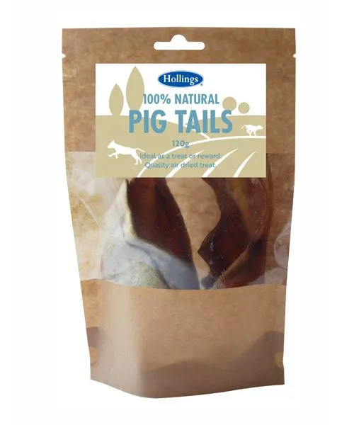 Hollings 100% Natural Pig Tails 120g