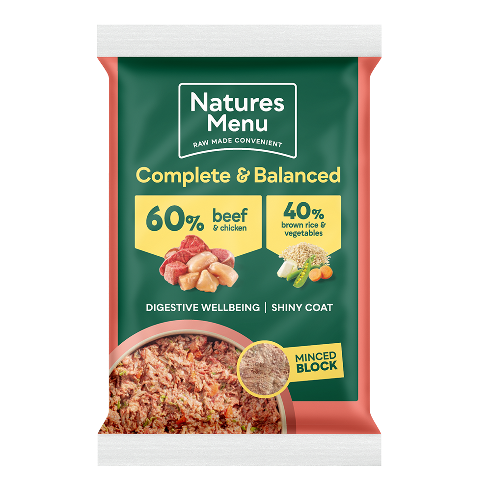 Natures Menu 60/40 Beef And Chicken 300g Block - Image 2