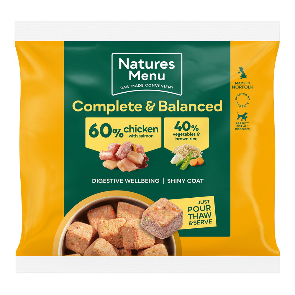 Natures Menu 60/40 Chicken With Salmon Nuggets 1kg - Image 3