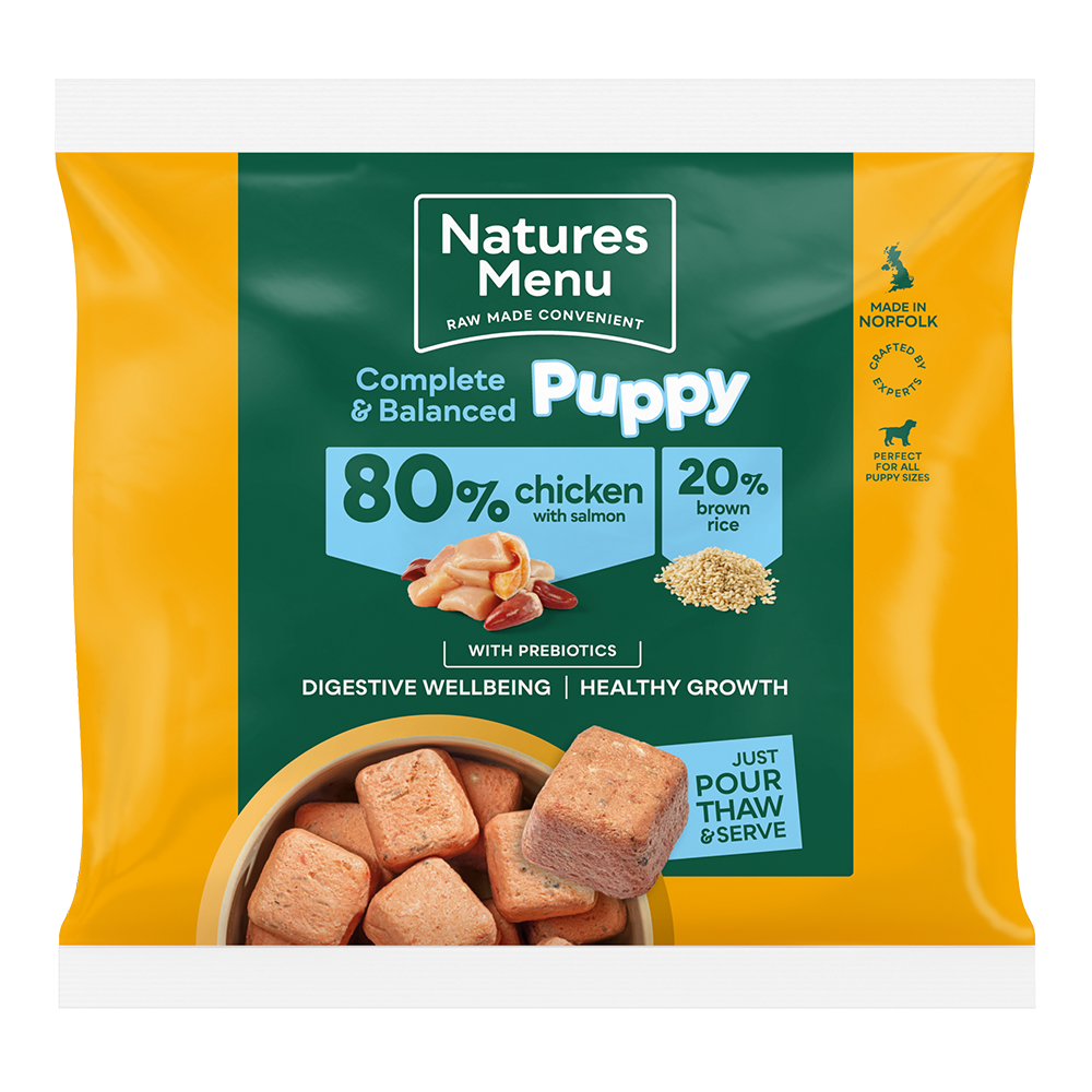Natures Menu 80/20 Puppy Chicken And Salmon With Prebiotics Nuggets 1kg - Image 3