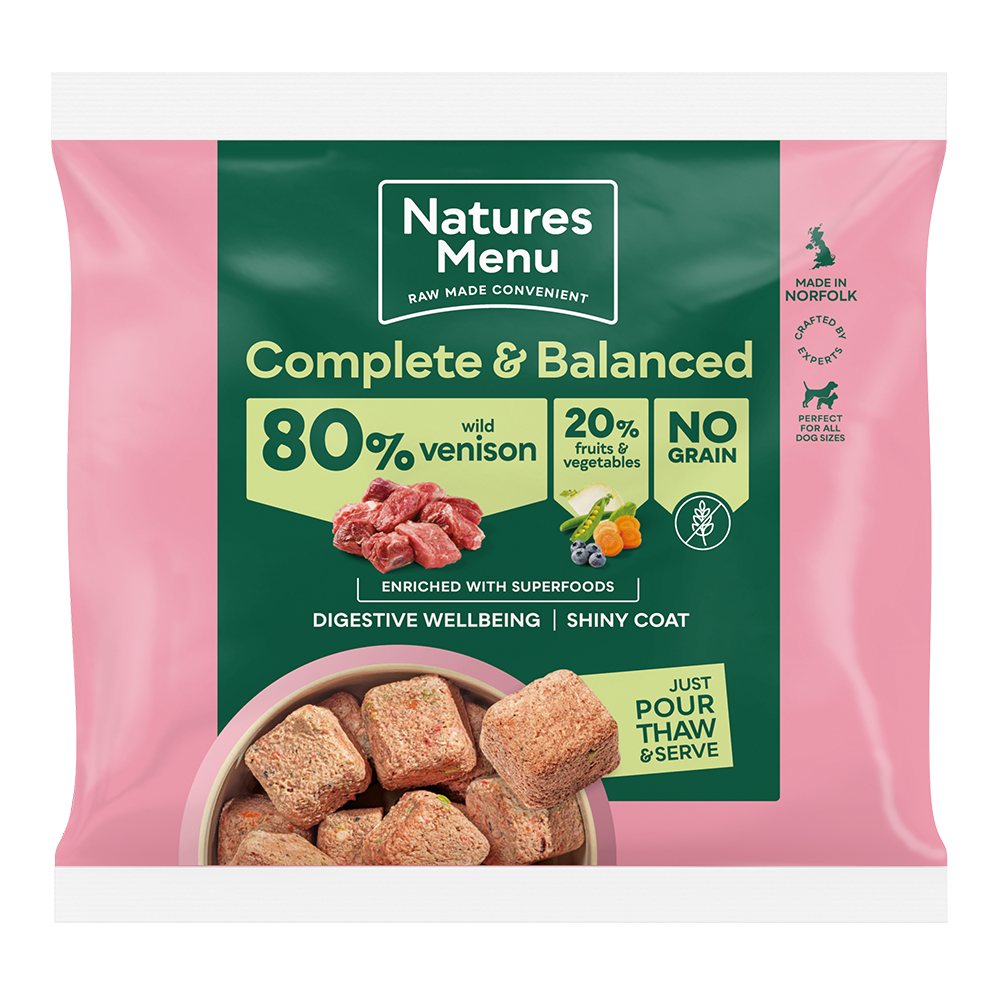 Natures Menu 80/20 Venison Enriched With Superfoods Nuggets 1kg - Image 2