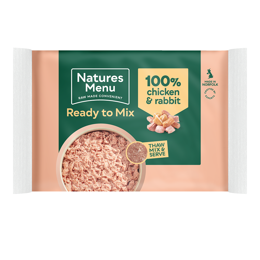Natures Menu Minced Chicken & Rabbit Blocks 400g - Image 2