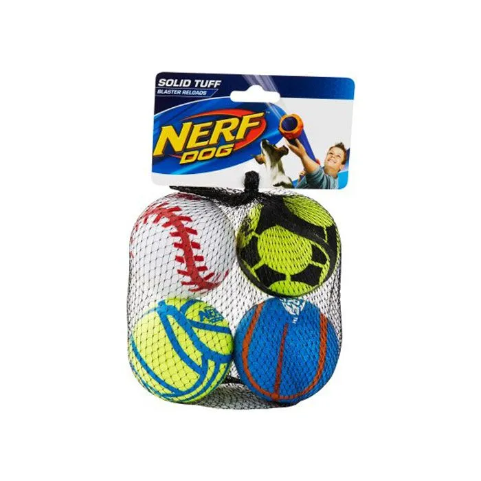 Nerf Dog Solid Turf Balls 4 Pack