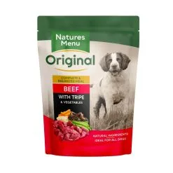 Natures Menu Beef With Tripe Dog Pouch 300g