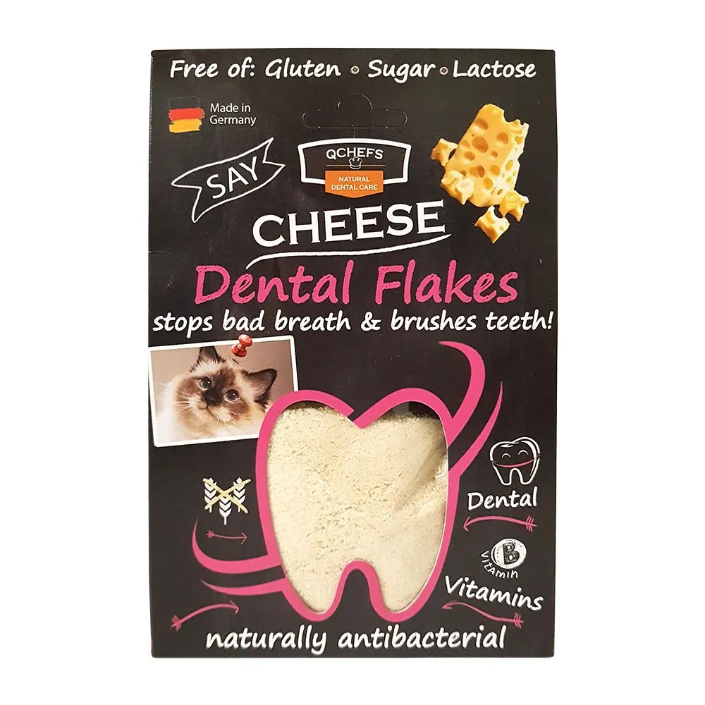 QChefs Dental Flakes For Cats 80g