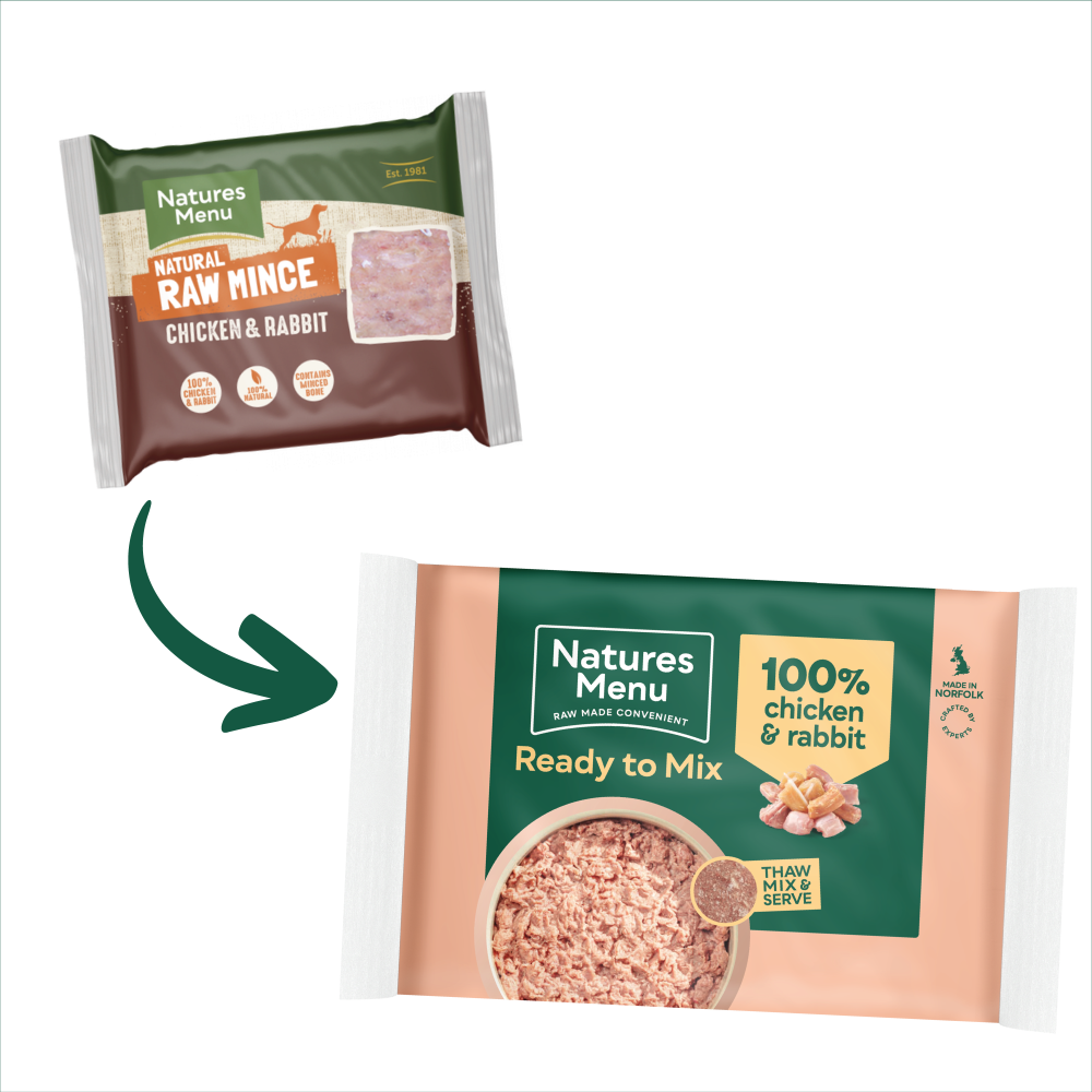 Natures Menu Minced Chicken & Rabbit Blocks 400g - Image 3