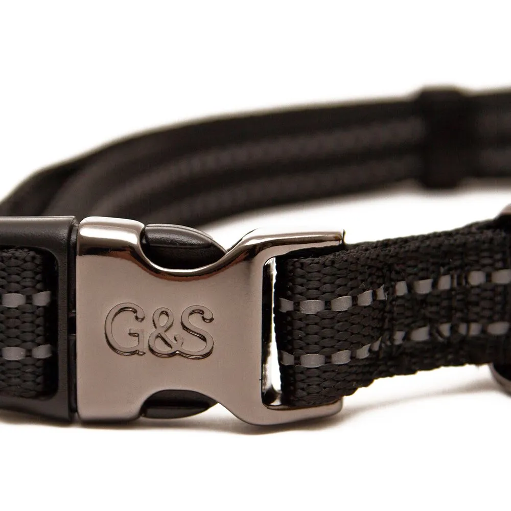 Great&Small Glow Reflective Collar Black - Image 2