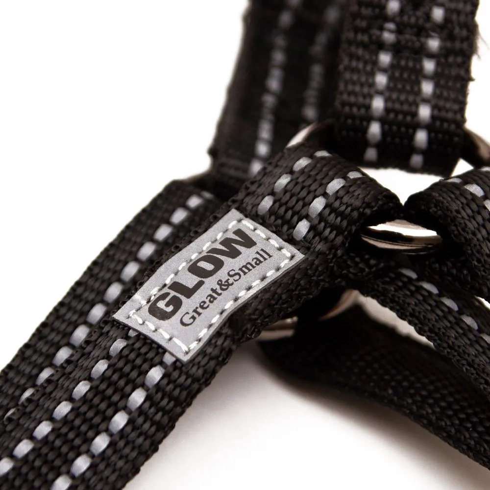 Great&Small Glow Reflective Harness Black - Image 2