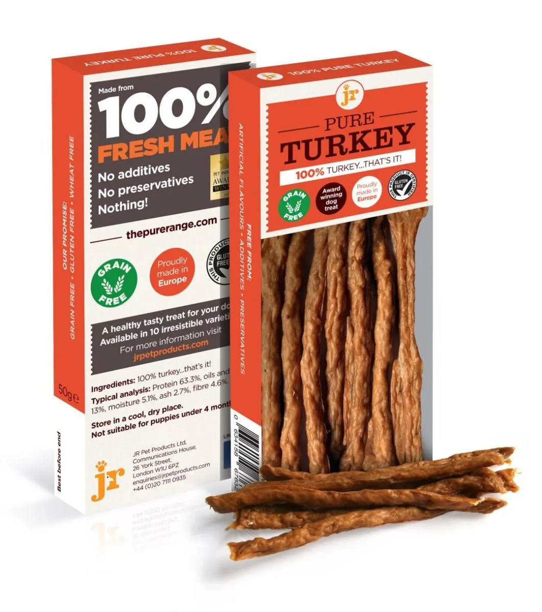 JR 100% Pure Turkey Sticks 50g