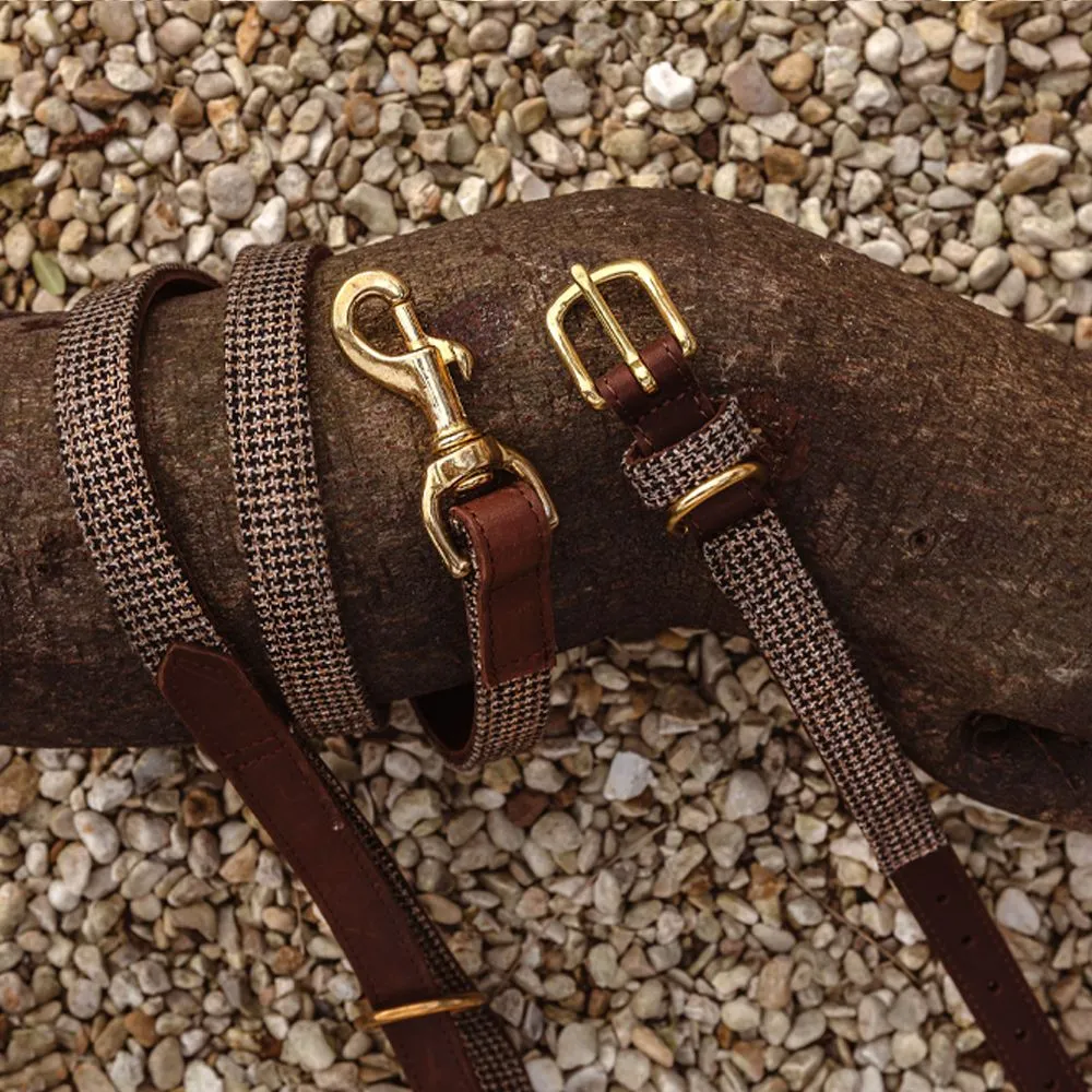 Hawkhurst Tweed Leather Collar - Image 6