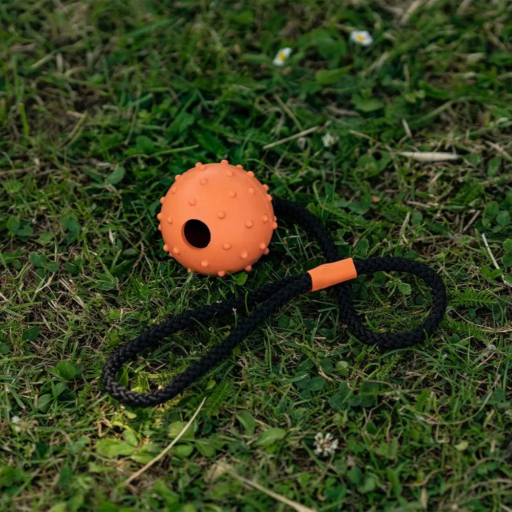 Great&Small 99% Natural Rubber Hollow Ball & Rope - Image 2
